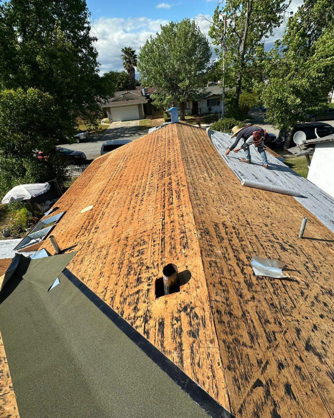 Full Roof Replacement in Gilroy, CA | Simmitri Inc. Before